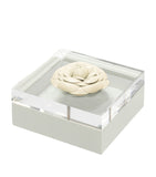 Riviere small quilted Febe Diamonds box 15x15x7cm, imported from the UK