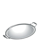 Christofle silver-plated Malmaison oval tray 53cm x 42cm - British product