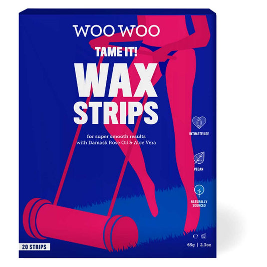 Woowoo Tame It Bikini Wax Strips With Damask Rose Oil - 20 Strips GOODS Boots   