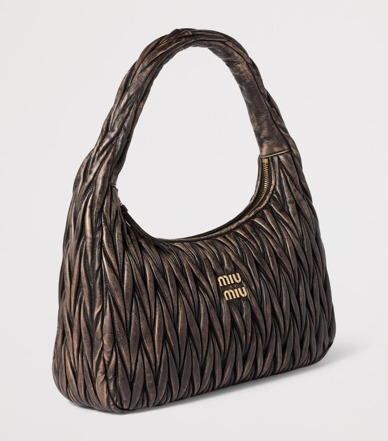 Miu Miu Matelassé Wander shoulder bag calfskin - British product