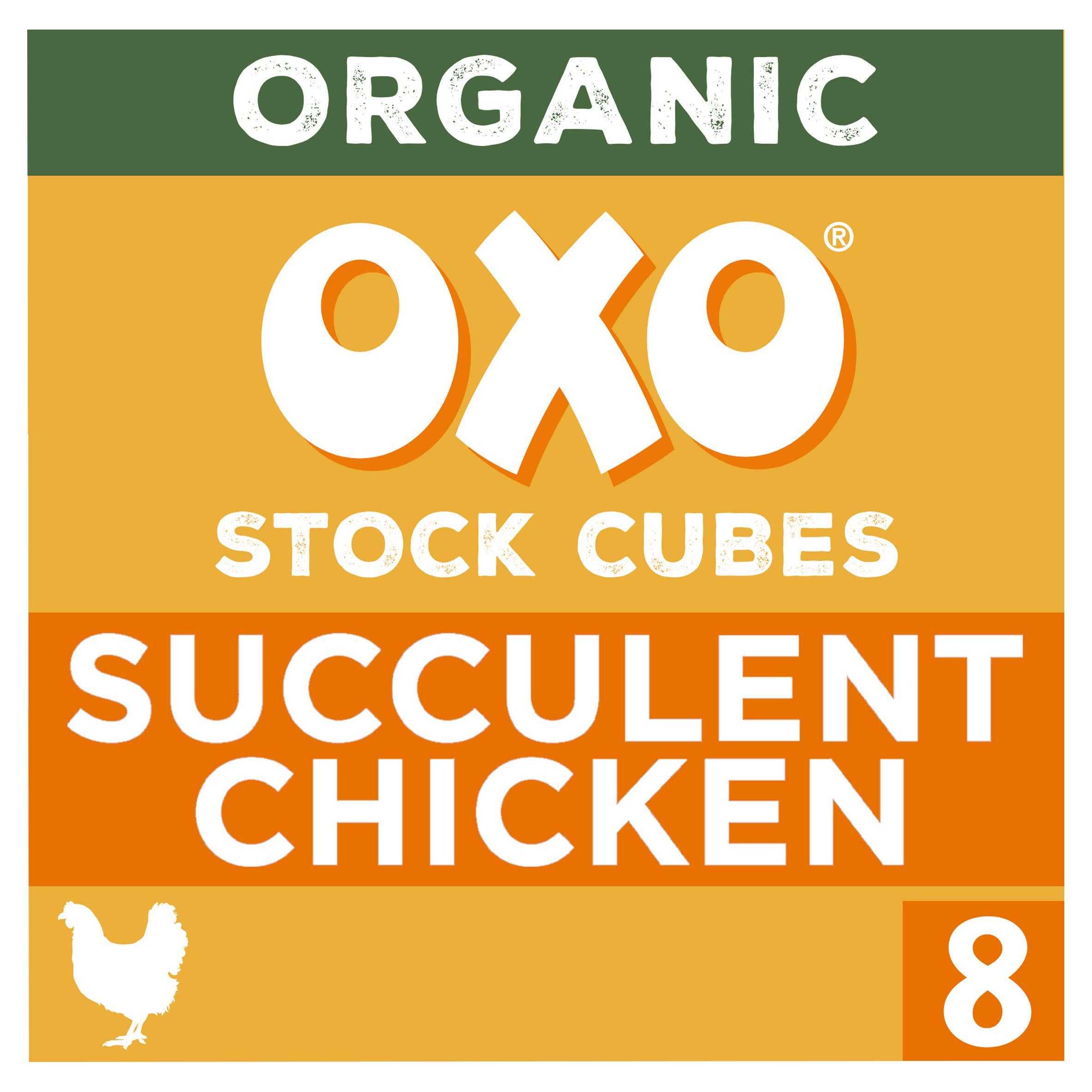 Oxo 8 Organic Succulent Chicken Stock Cubes 80g GOODS Sainsburys   