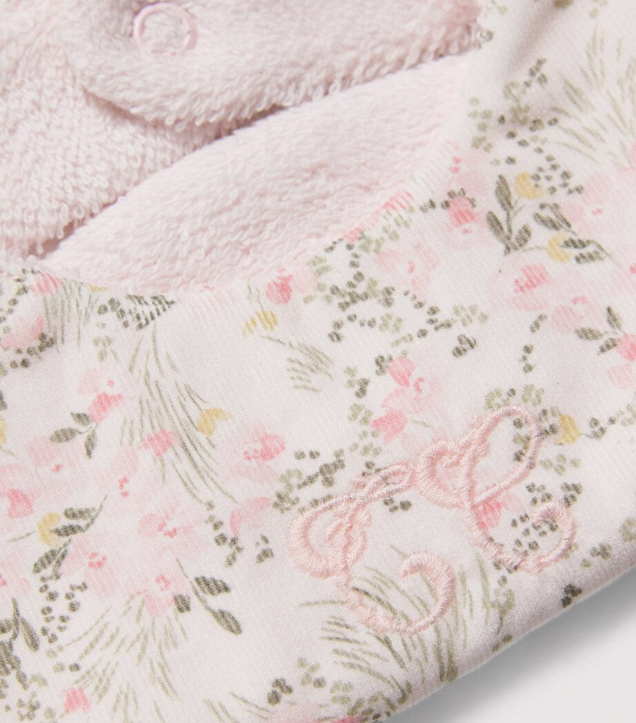Tartine et Chocolat cotton rose bib, imported from the UK