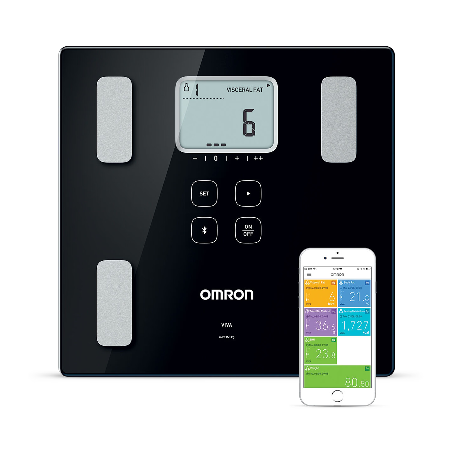 Omron VIVA Smart body composition monitor, UK version