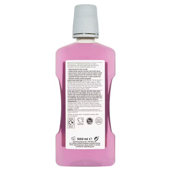 Superdrug Procare 6 in 1 mouthwash 500ml (British brand)