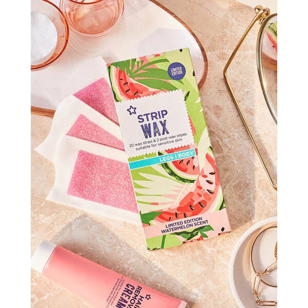 Superdrug watermelon wax strips x20 (British brand)