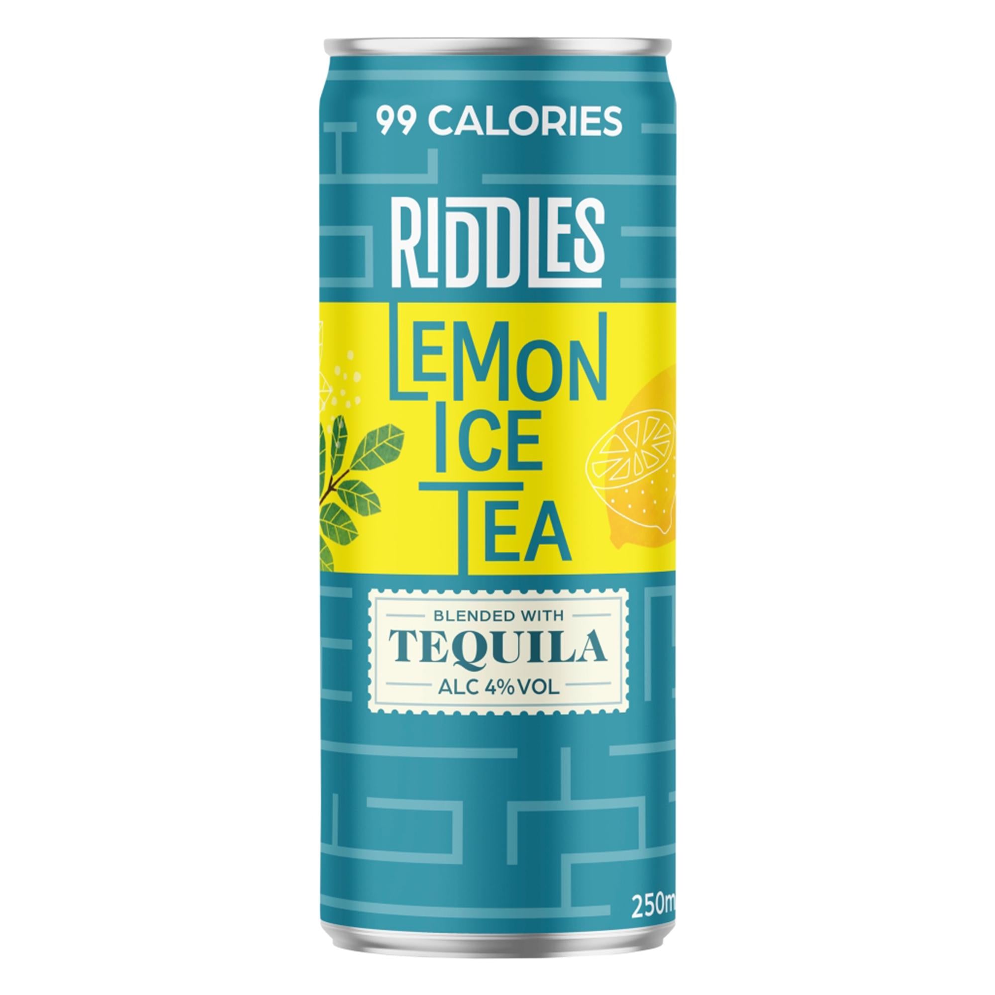 Riddles Lemon Ice Tea Blended with Tequila 250ml GOODS Sainsburys   