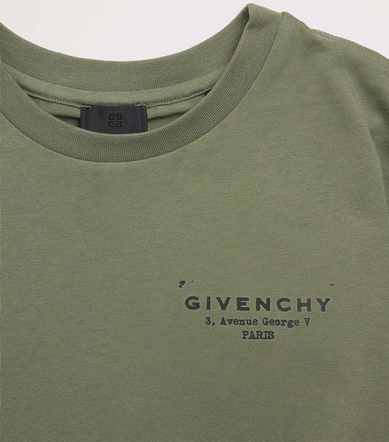 Givenchy Kids Cotton Logo T-Shirt (4-12 Years), UK version