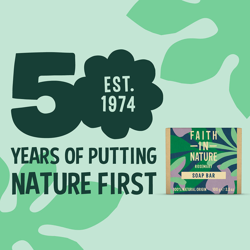 Faith In Nature Rosemary Soap Bar 100g - British product