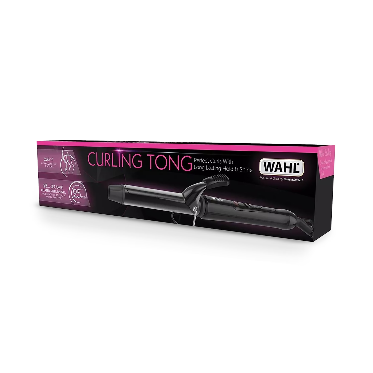 Wahl curling tong ceramic barrel 32mm black, UK version