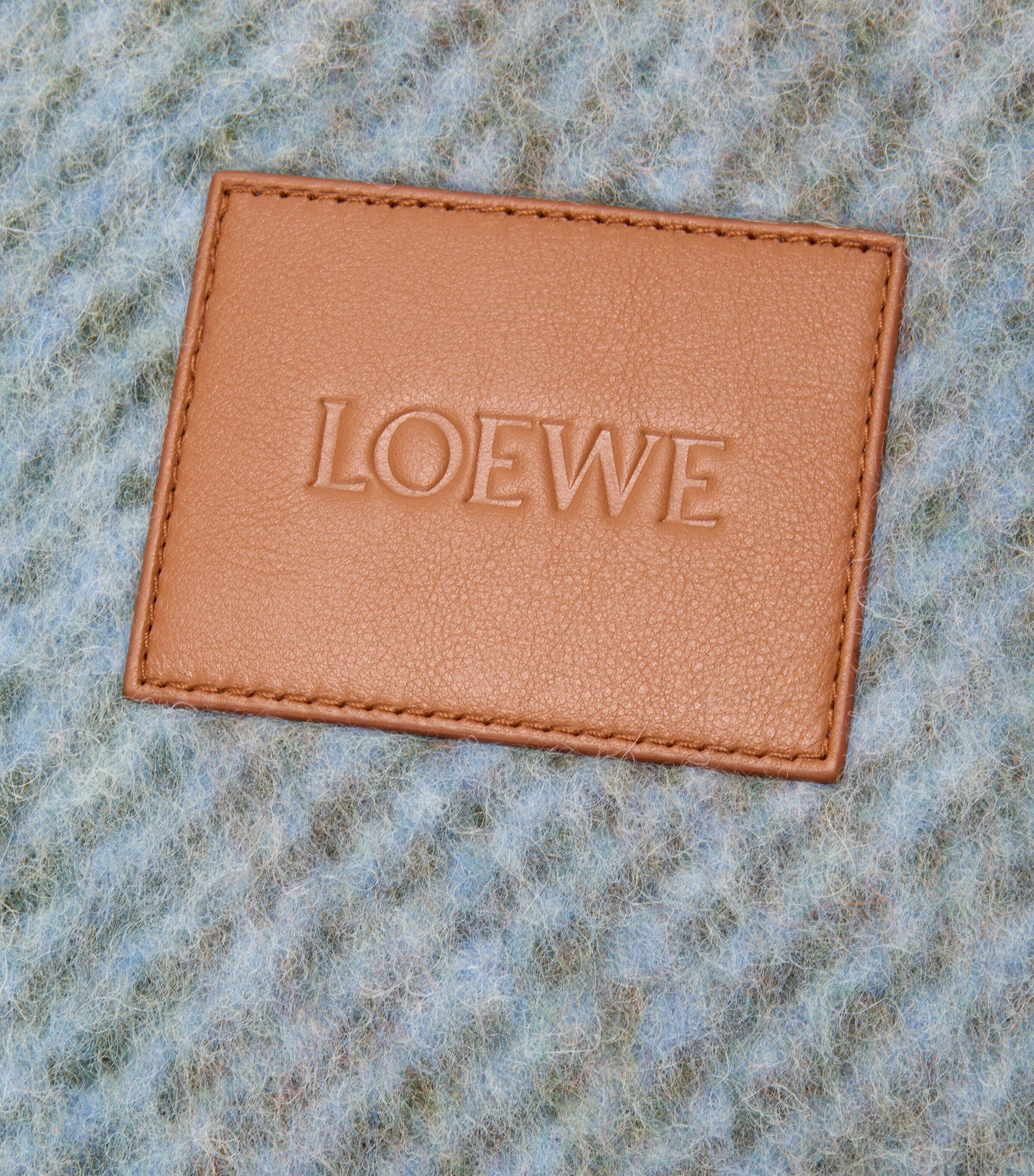 LOEWE Alpaca-Blend Check Blanket 182cm x 140cm, UK version
