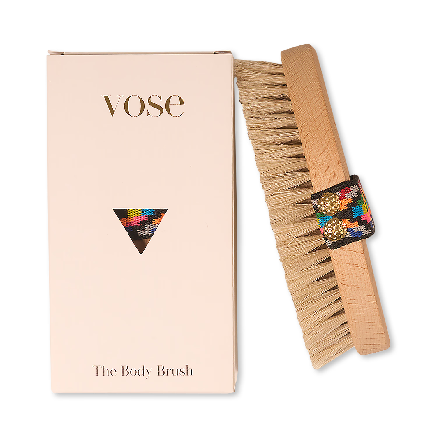 100% horsehair body brush with hornbeam wood handle, UK version