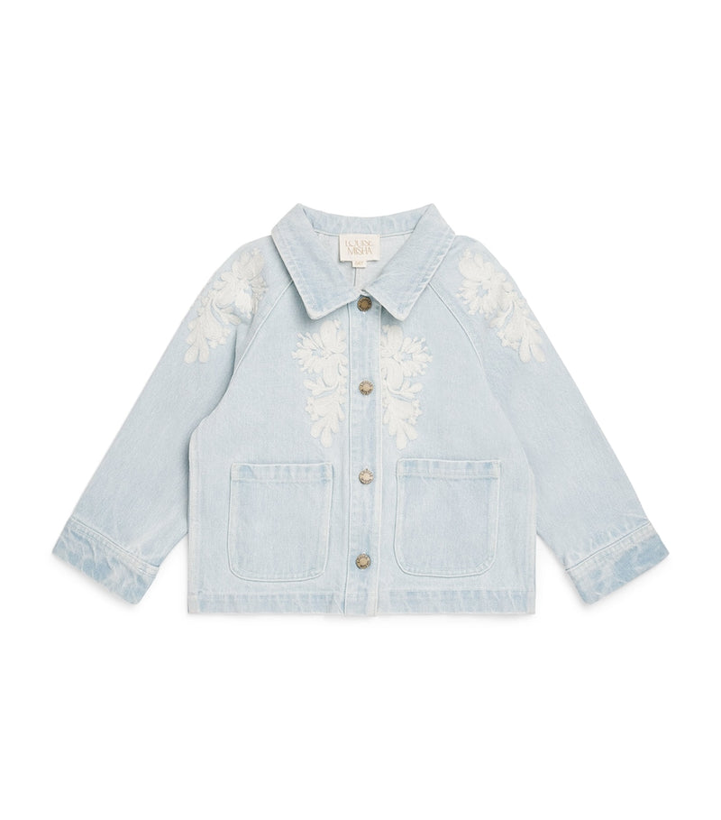 Louise Misha Rafaela embroidered denim jacket for ages 4-12, UK version