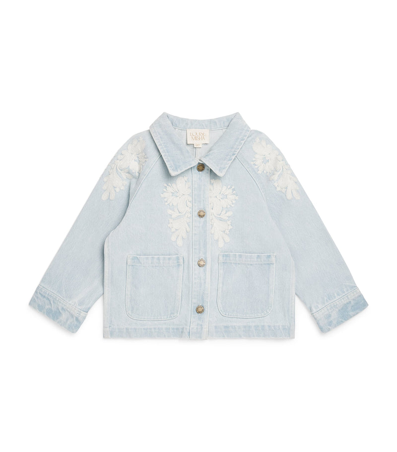 Louise Misha Rafaela embroidered denim jacket for ages 4-12, UK version