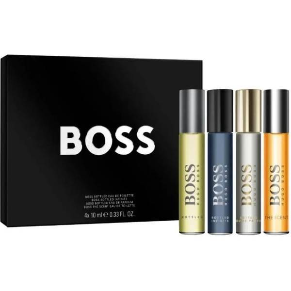 Hugo Boss Bottled fragrance gift set 4x10ml (British brand)