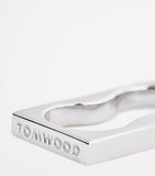 Tom Wood double square sterling silver ring, imported from the UK