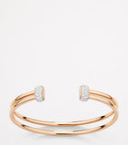 Pomellato rose gold and diamond bangle - British product