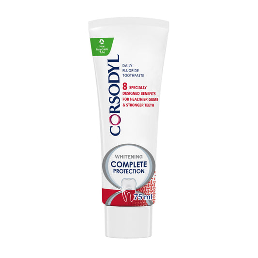 Corsodyl Complete Protection Gum Care Whitening Toothpaste 75ml PERSONAL CARE Sainsburys   