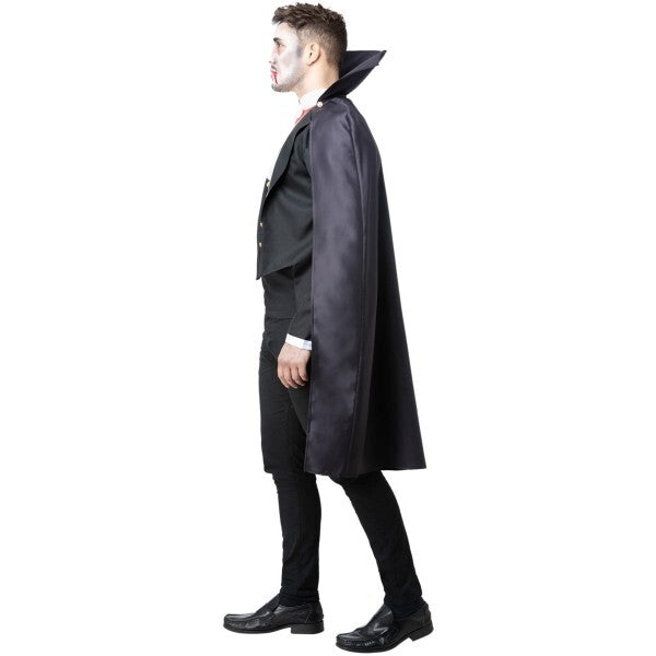 Smiffys Dracula adult costume with cape and medallion (British brand)