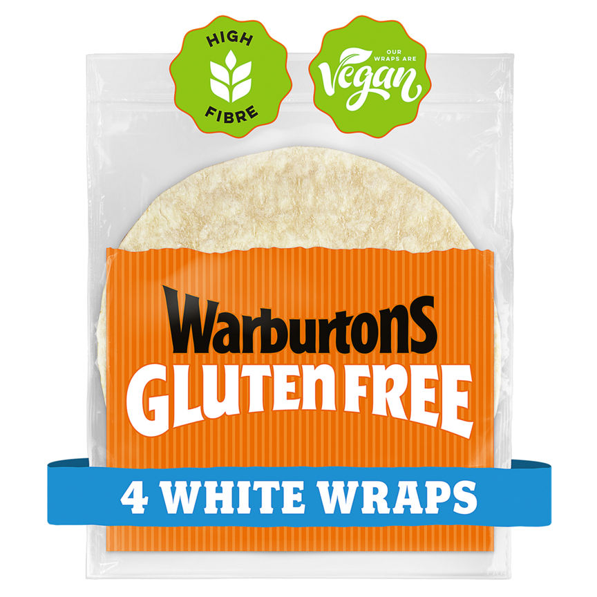 Warburtons Gluten Free 4 White Wraps Free From ASDA   