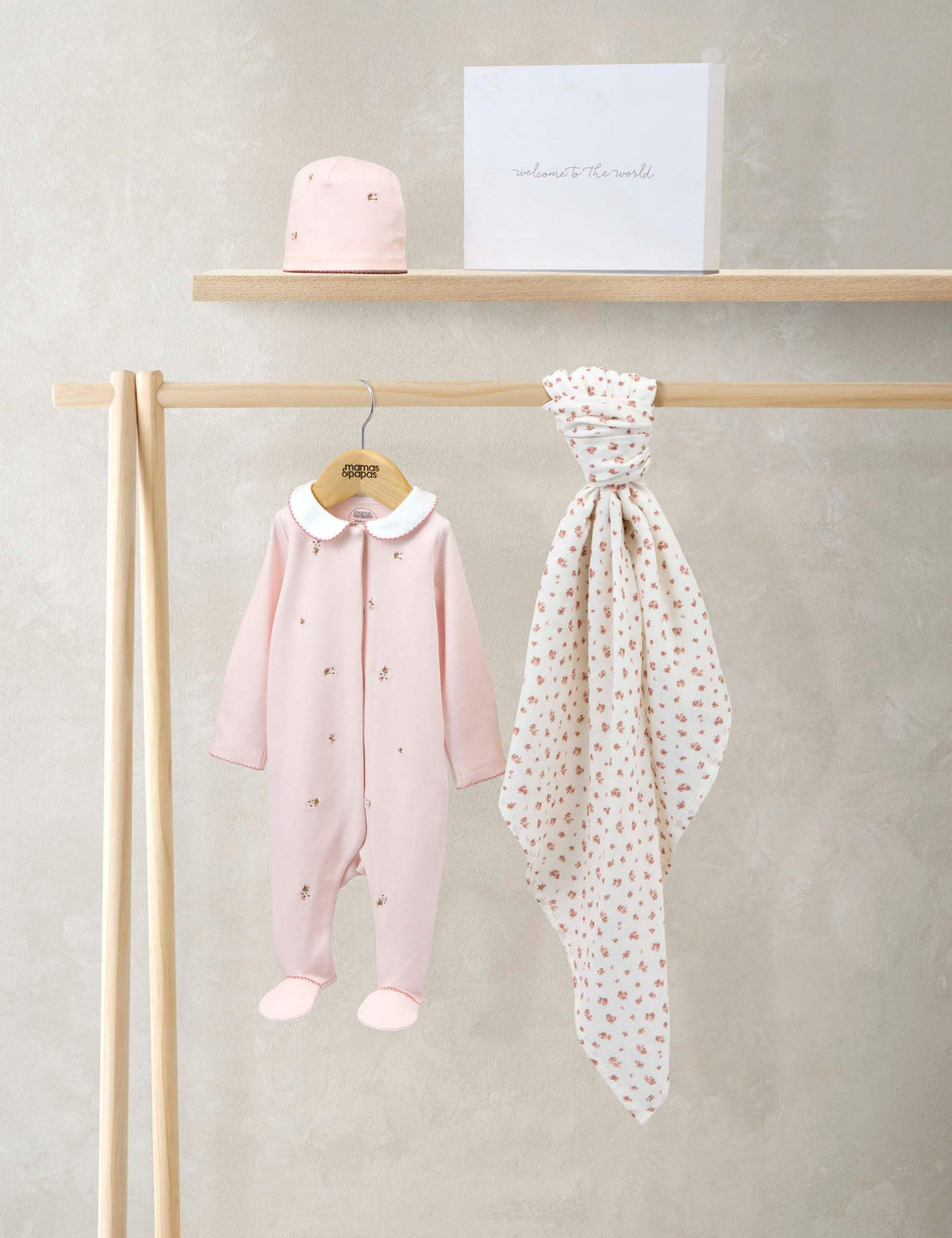Mamas & Papas 3pc cotton embroidered starter set, UK version