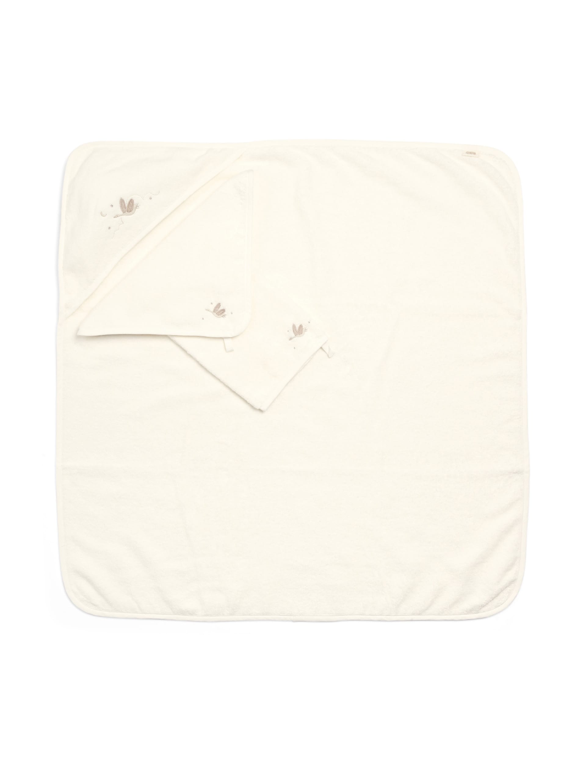 Mamas & Papas 3pc pure cotton baby towel set, imported from the UK