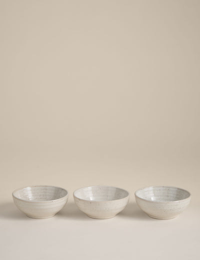 M&S 3pk Ceramic Ribbed Pinch Bowls- Buy online at McGrocer