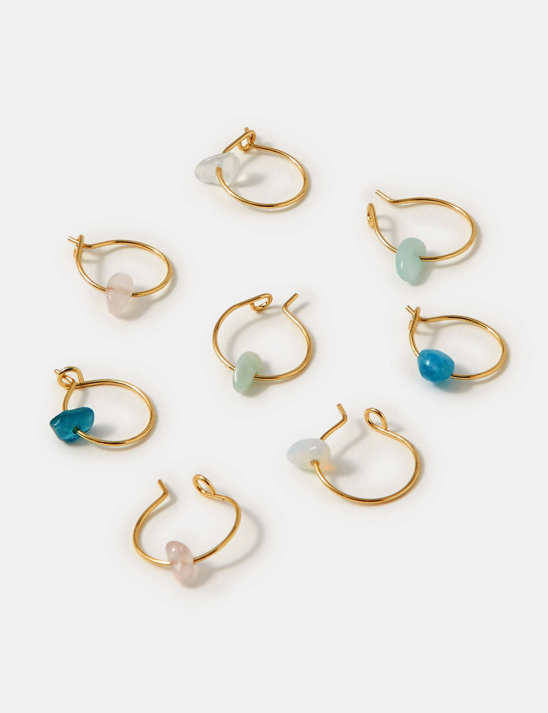 Accessorize 4 pack gold hoop earrings set, imported from the UK