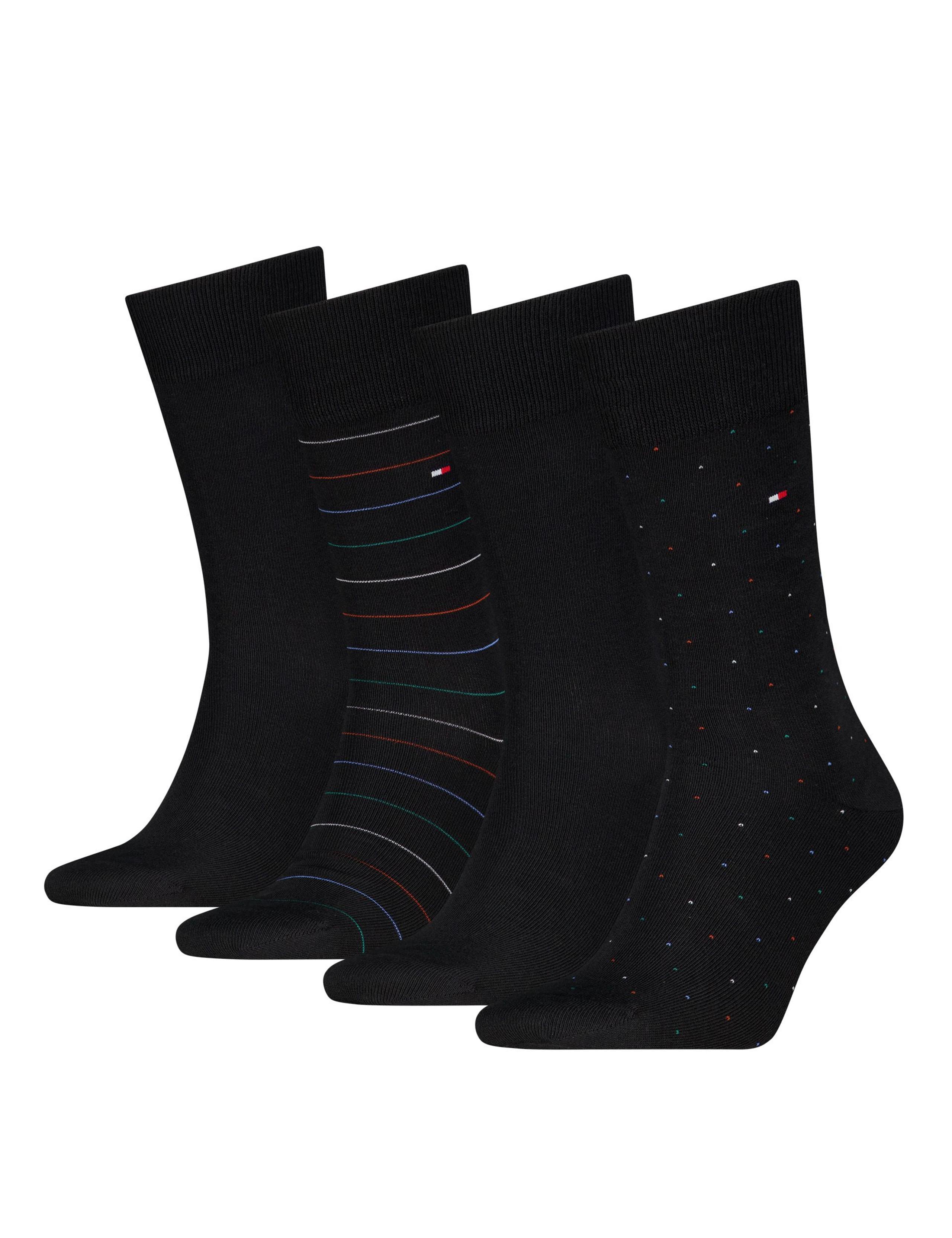 Tommy Hilfiger cotton rich socks gift tin 4 pack - British product