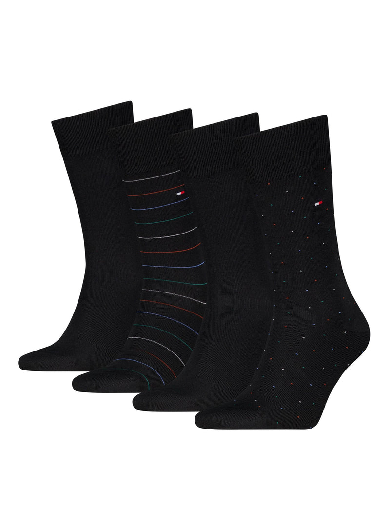 Tommy Hilfiger cotton rich socks gift tin 4 pack - British product