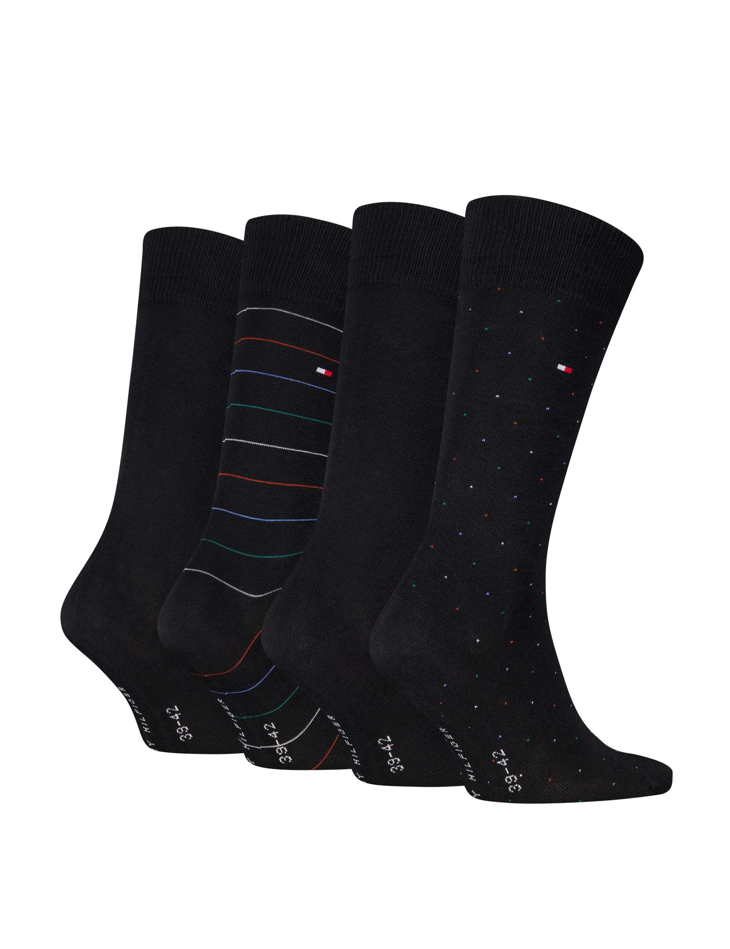 Tommy Hilfiger cotton rich socks gift tin 4 pack - British product