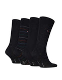Tommy Hilfiger cotton rich socks gift tin 4 pack - British product