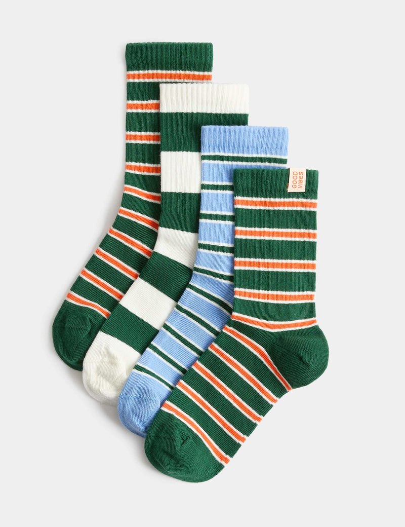 Cotton rich sports socks 4 pack, imported from the UK