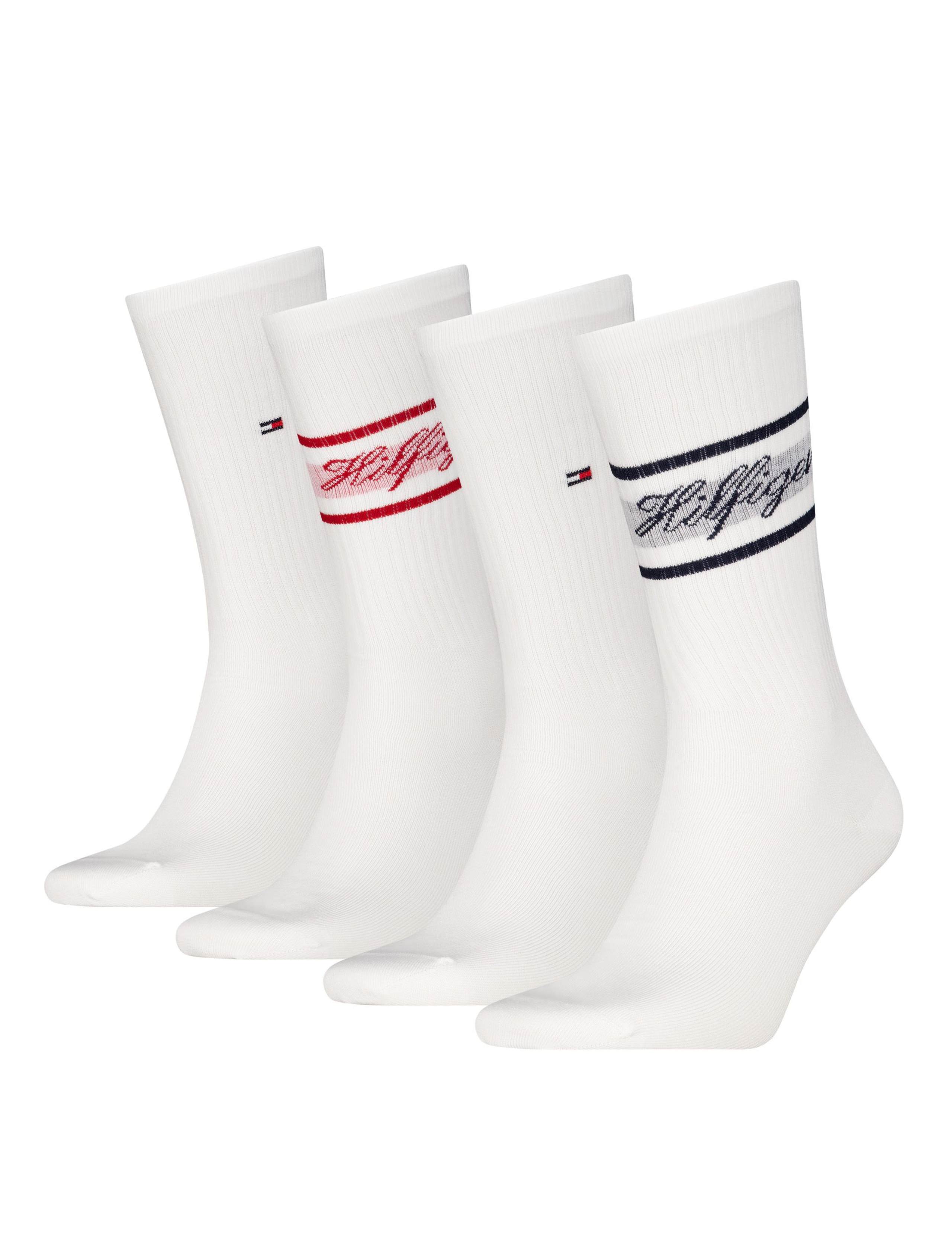 Tommy Hilfiger logo sports socks gift box 4 pack (British brand)