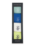 Tommy Hilfiger Monogramm Baumwollreiche Socken 4er-Pack - Britisches Produkt
