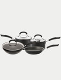 Circulon 4 piece aluminium pot and pan set, UK version
