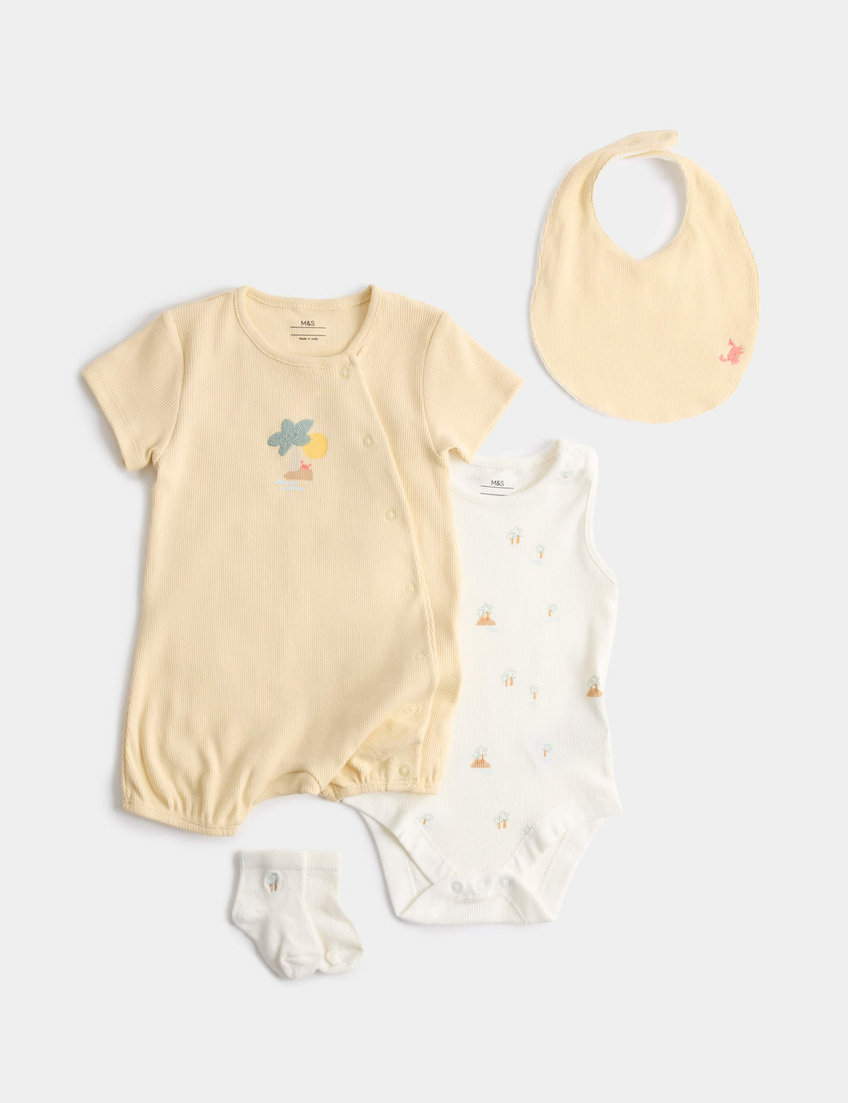 Cotton rich baby starter set 4 piece 7-12 months, imported from the UK