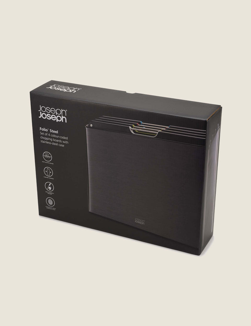 Joseph Joseph Folio Steel chopping board set 4-piece, imported from the UK