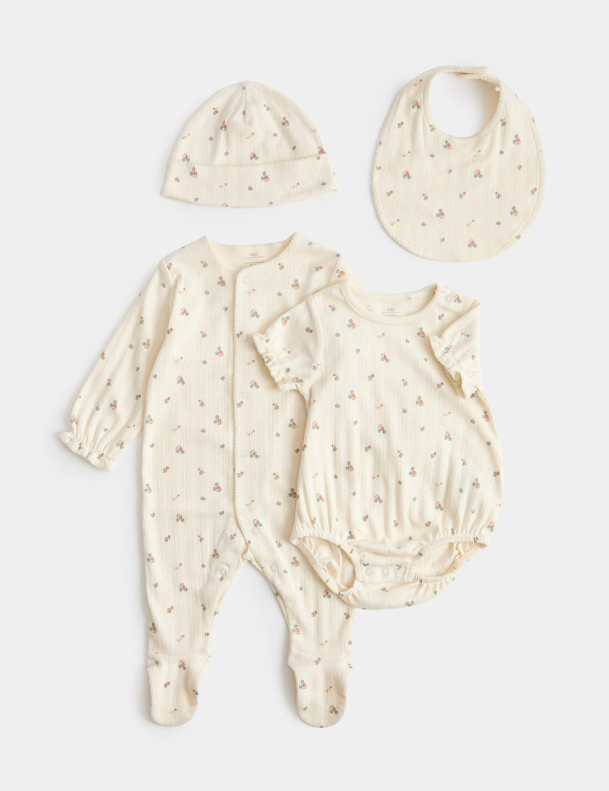 Pure cotton baby starter set 4-piece 7lbs-9 months UK version