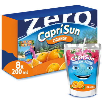 Capri-Sun Zero Orange Kinder Saftgetränk 8 x 200ml