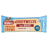 Bakers Meaty Twists Medium Beef dog chews 180g, imported from the UK