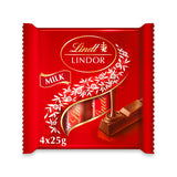Lindt milk chocolate treat bars multipack 4x25g (British brand)