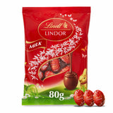 Lindt Lindor milk chocolate mini eggs 80g - British product