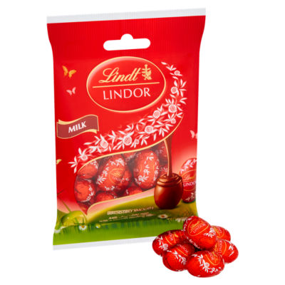 Lindt Lindor milk chocolate mini eggs 80g - British product