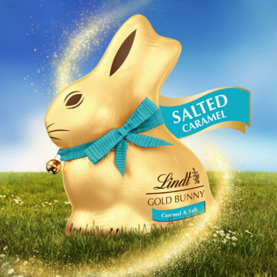 Lindt Gold Bunny Easter salted caramel chocolate 100g - British product