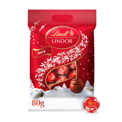 Lindt Lindor mini chocolate truffles 80g, imported from the UK