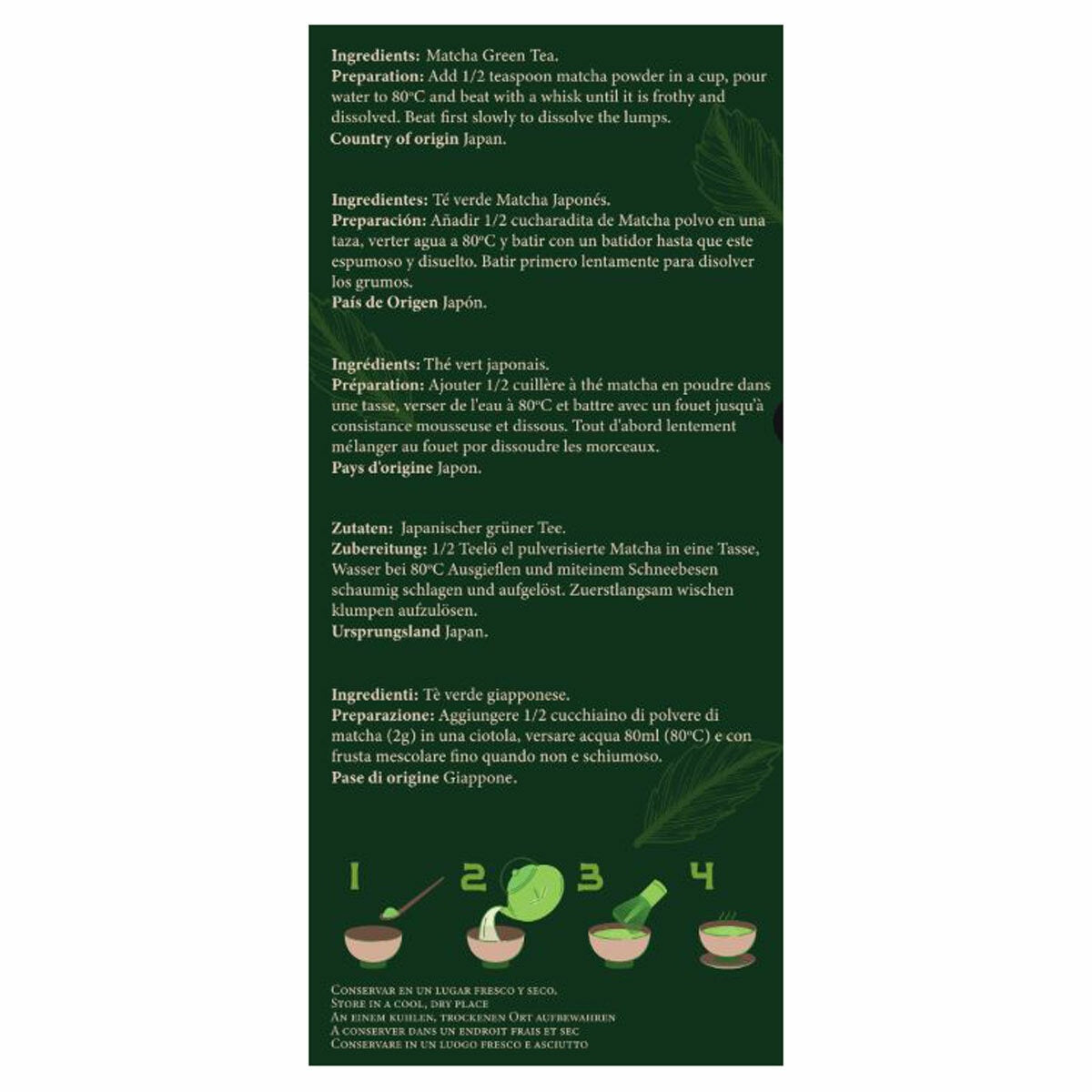 Cafe Guilis ceremonial grade matcha powder 200g - British product