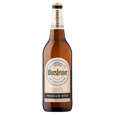 Warsteiner Premium Beer 0.66 Litre bottle (British brand)