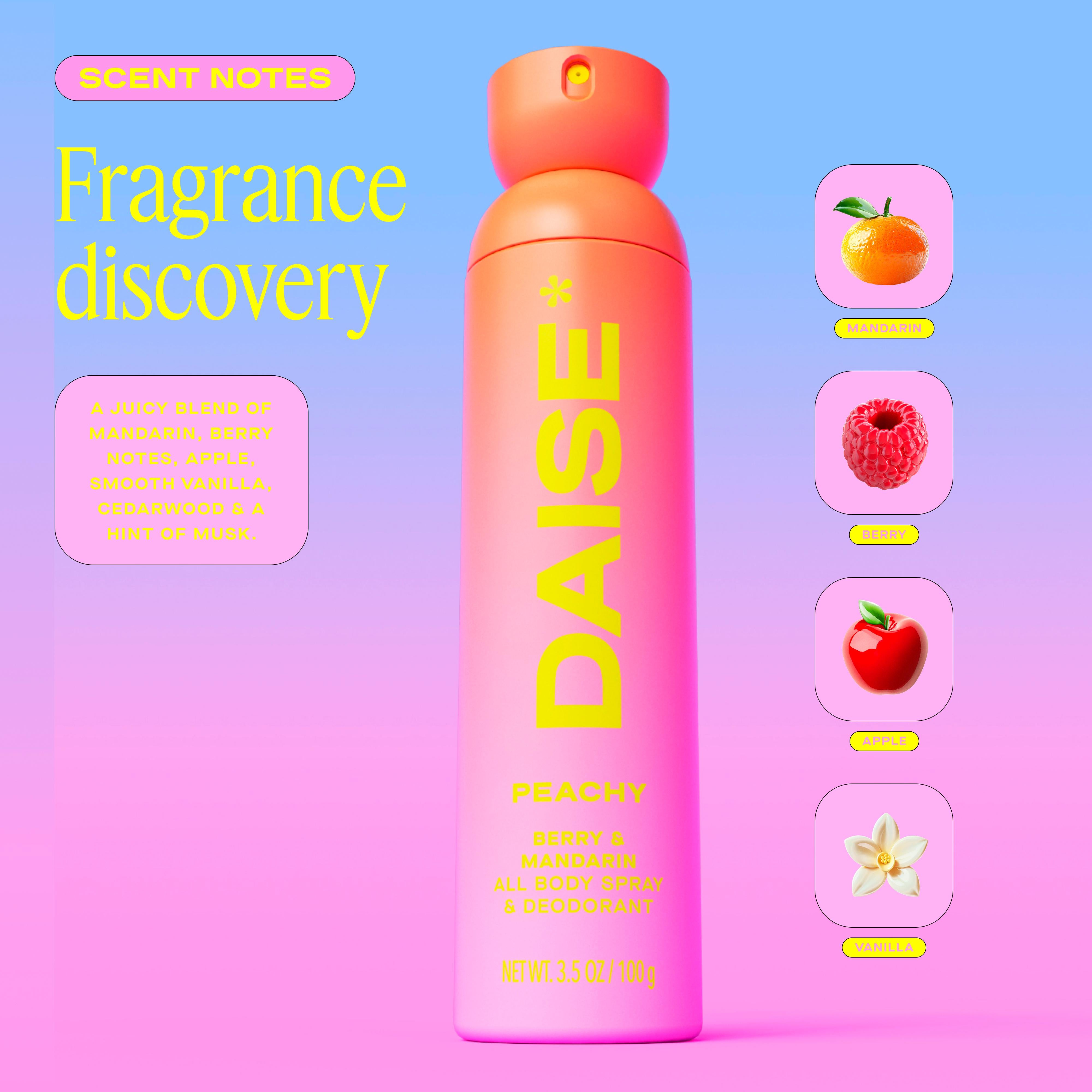 Daise Body Spray Deodorant Berry Mandarin 120ml - British product