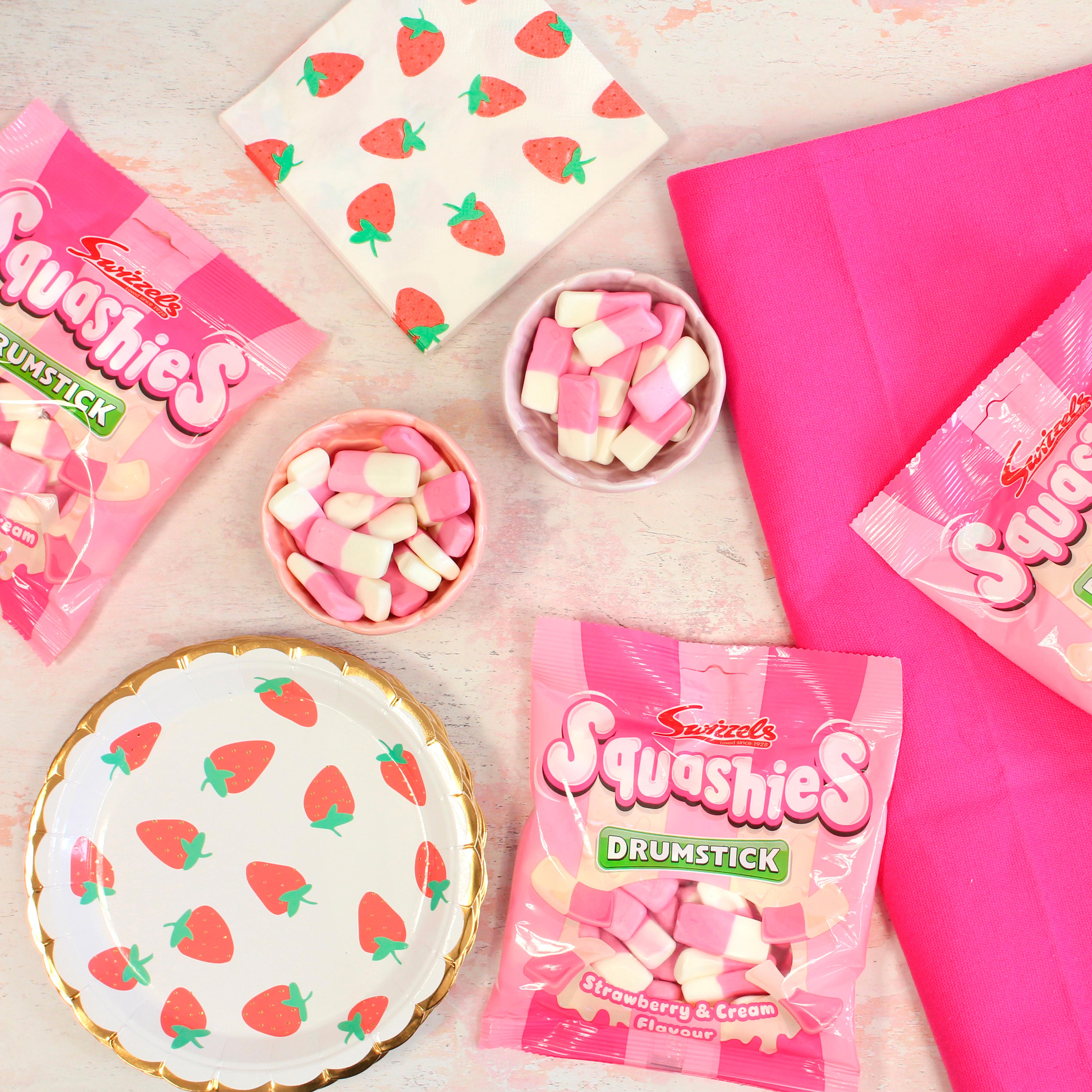 Swizzels Squashies Strawberry Cream 140g (British brand)