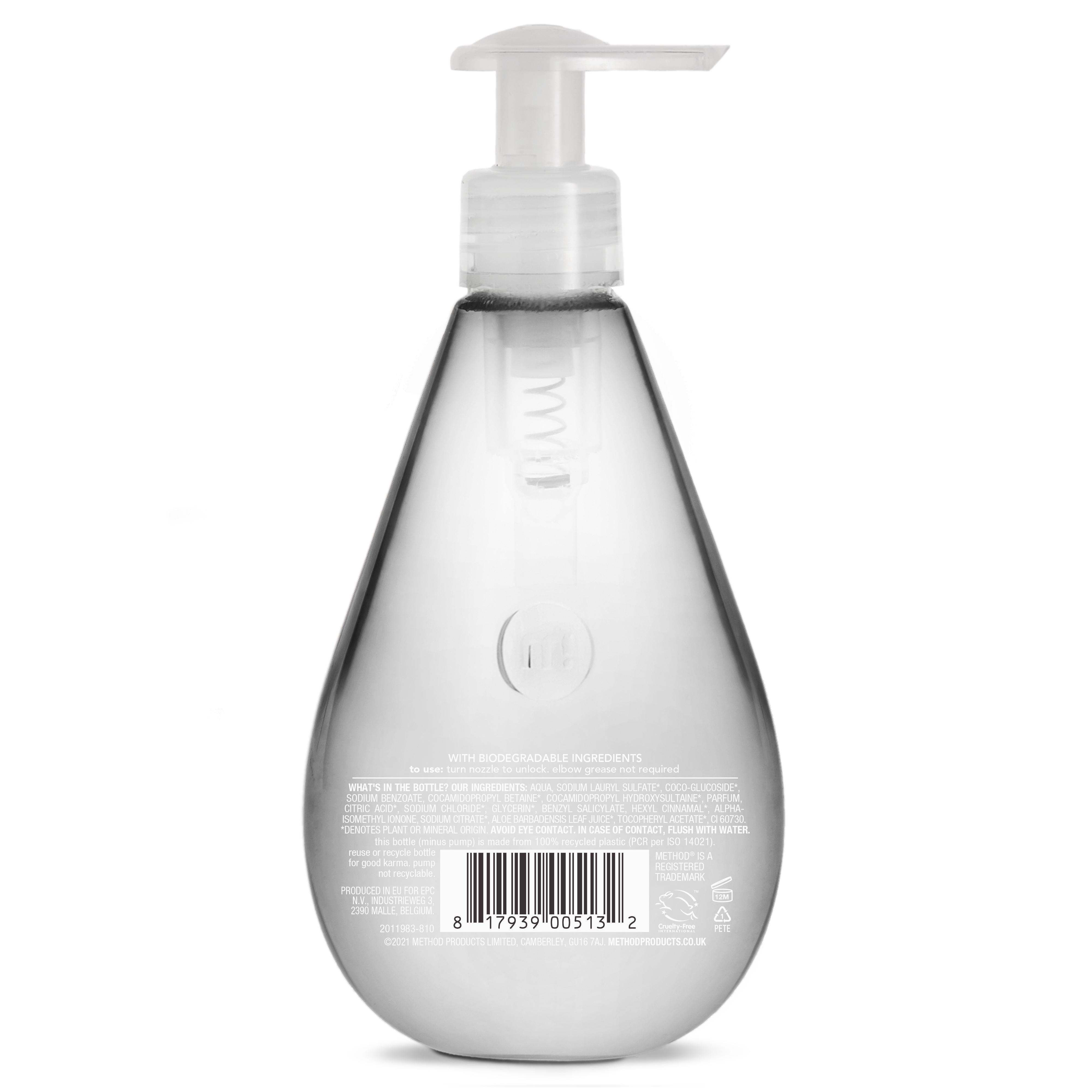 Method Sweet Water gel handwash 354ml (British brand)